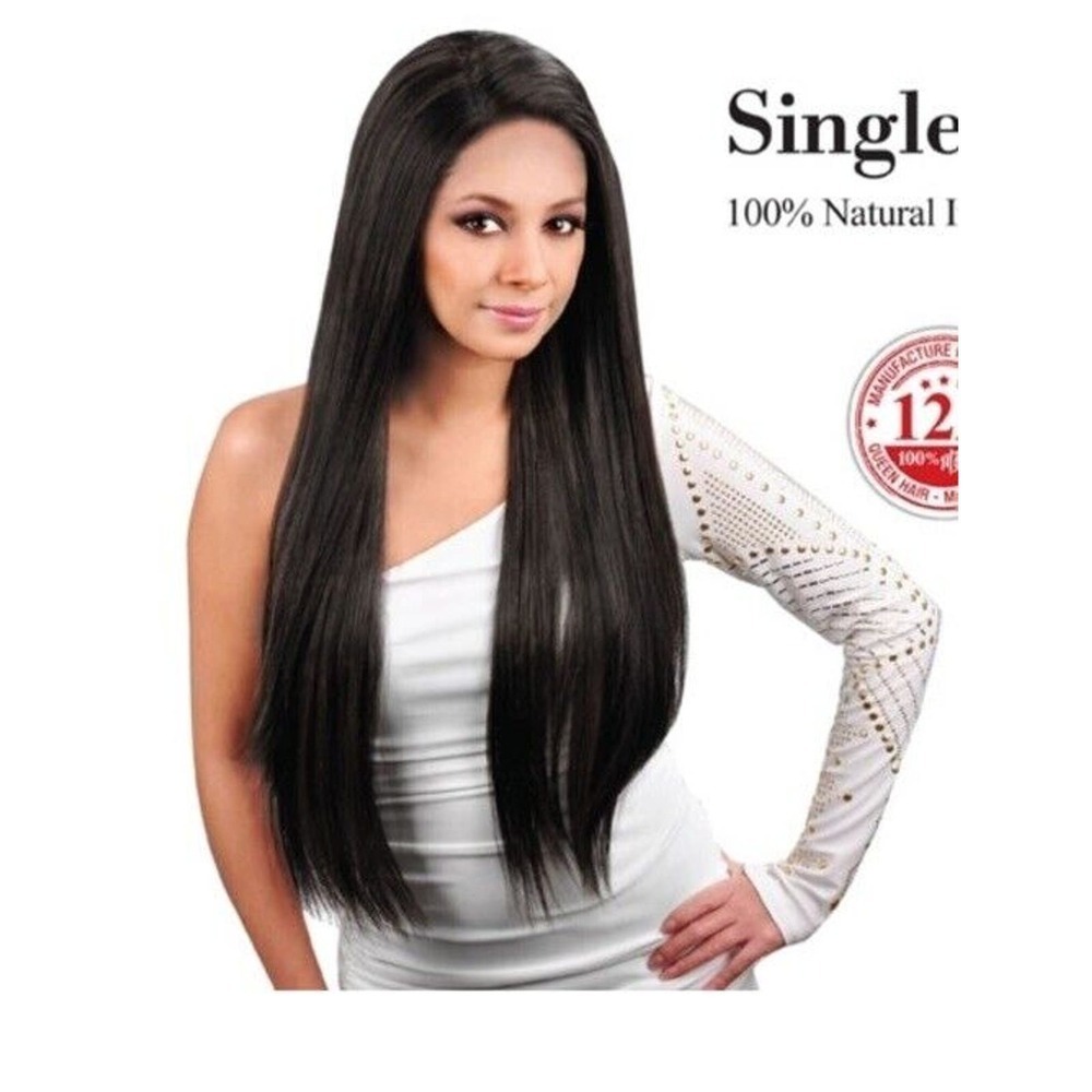 100% Human Hair Extensions Clip In Virgin Brazilian 14” 20A Grade Natural Black‍